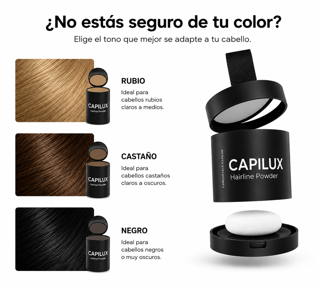 Corrector capilar para entradas y zonas débiles