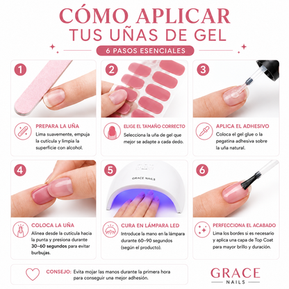 Uñas de gel profesional en segundos